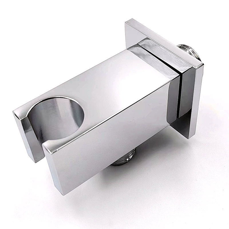 ব্রাস শাওয়ার হোল্ডার এবং বন্ধনী, আধুনিক মিনিমালিস্ট গোপন স্কয়ার হ্যান্ডহেল্ড শাওয়ার মাউন্ট