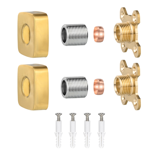 গোল্ড বর্গাকার ঝরনা কল প্লেট