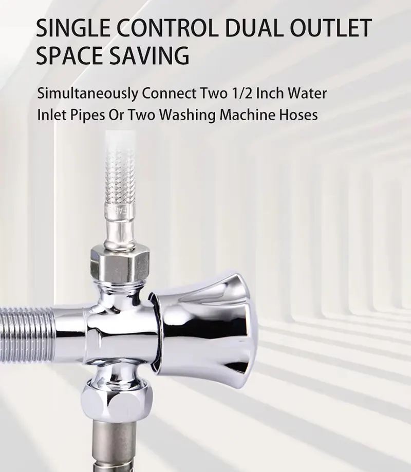 1-in-2 out Single Control Angle Valve