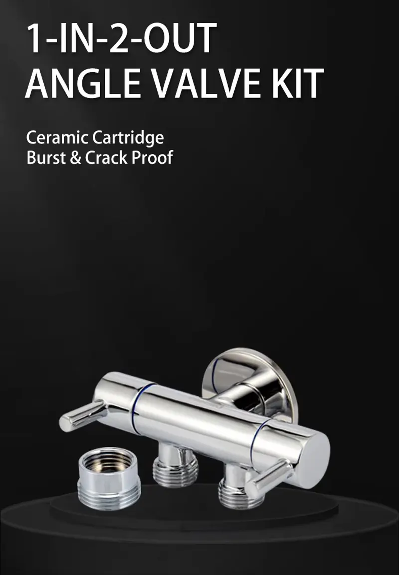 1-in-2-Out Angle Valve Kit