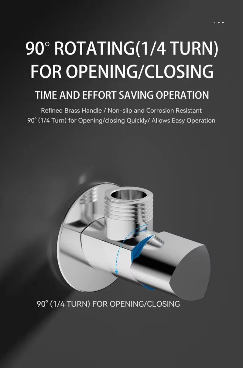 Electroplated Brass Angle Valve Electroplated Brass Angle Valve