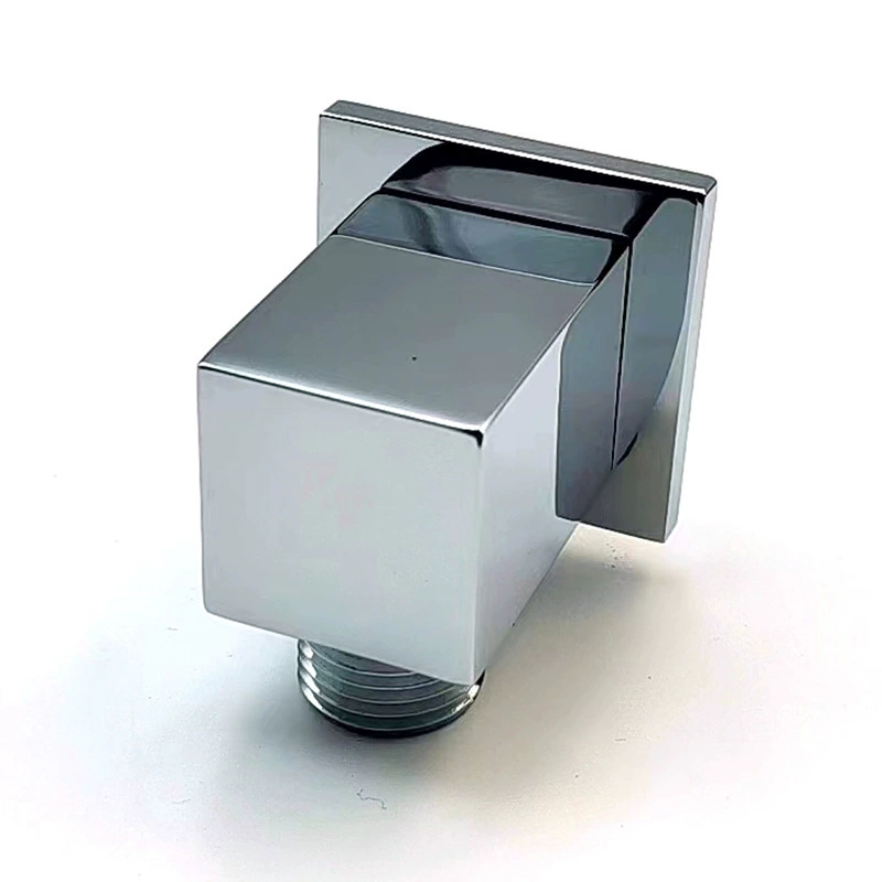 প্রিমিয়াম সলিড ব্রাস শাওয়ার হোল্ডার, হ্যান্ডহেল্ড শাওয়ারের জন্য গোপন স্কয়ার বন্ধনী, হেভি ডিউটি ​​ওয়াল মাউন্ট